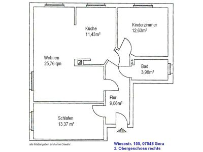 Wohnung in Gera-Debschwitz - Foto 2